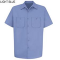 Light Blue Men's Short Sleeve Uniform Shirt